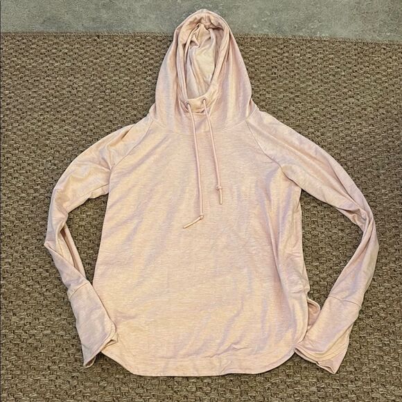 Athleta Pink Long Sleeve Relaxed Hoodie - Picture 1 of 7